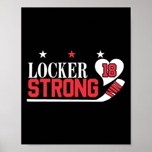 Affiche Casiers Strong 18 Hockey