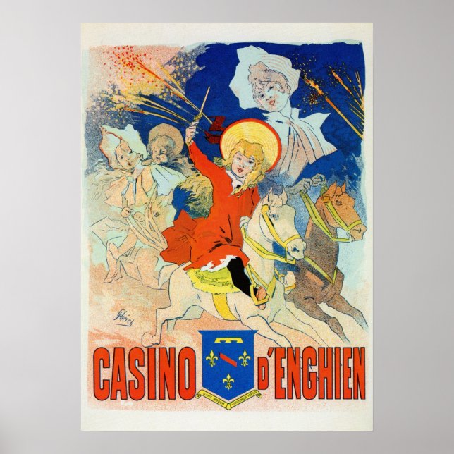 Affiche Casino Chéret vintage Belle Epoque (Devant)