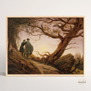 Affiche Caspar David Friedrich Deux hommes envisagent le M