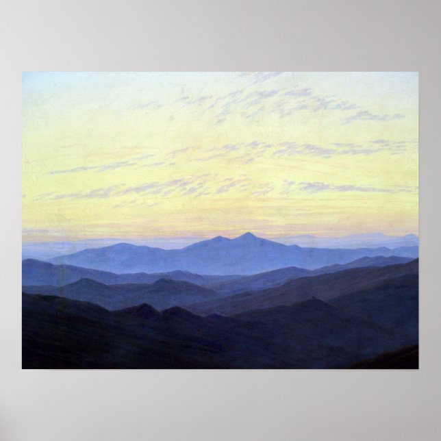 Affiche Caspar David Friedrich Riesengebirge (Devant)