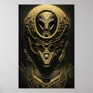 Affiche Casque Alien avancé