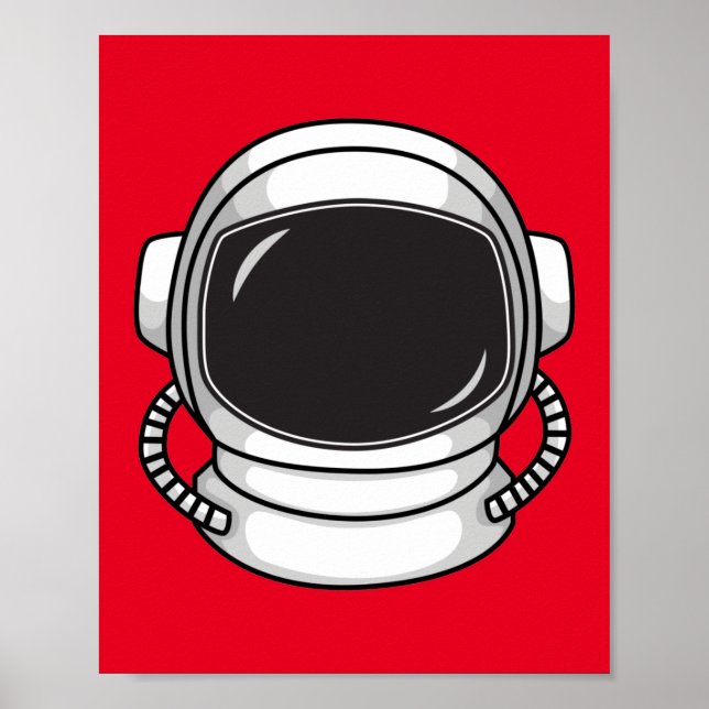 Affiche casque astronaute (Devant)