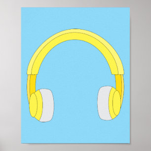 Affiche Casque audio