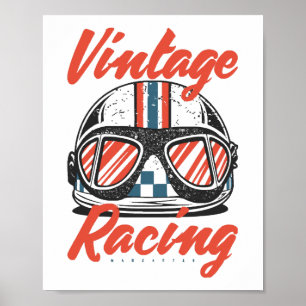 Affiche Casque de course