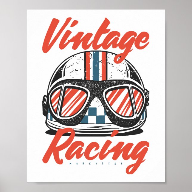 Affiche Casque de course (Devant)