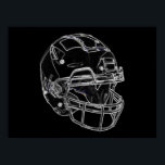 Affiche Casque de football Pop Art<br><div class="desc">American Sport Games Digital Artworks - Pop Art Style Football Casque</div>