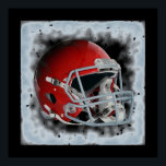 Affiche Casque de football Pop Art<br><div class="desc">American Sport Games Digital Artworks - Pop Art Style Football Casque</div>