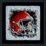 Affiche Casque de football Pop Art<br><div class="desc">American Sport Games Digital Artworks - Pop Art Style Football Casque</div>