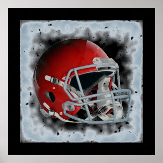 Affiche Casque de football Pop Art