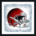Affiche Casque de football rouge style pop art rétro<br><div class="desc">American Sport Games Digital Artworks - Pop Art Style Football Casque</div>