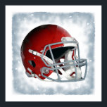 Affiche Casque de football rouge style pop art rétro<br><div class="desc">American Sport Games Digital Artworks - Pop Art Style Football Casque</div>