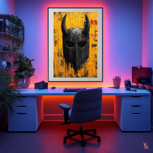 Affiche Casque de guerre Viking – Héritage du guerrier nor