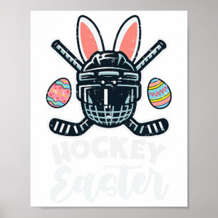 Affiche Casque de Pâques de hockey sur glace Sports Hommes