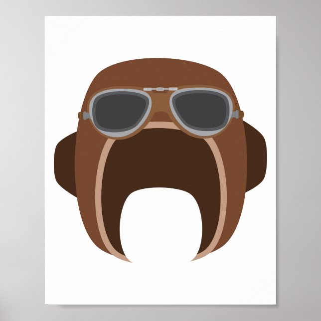 Affiche Casque de pilote (Devant)