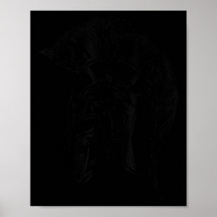 Affiche Casque de Spartiate Guerrier Guerrier Trojan Pour