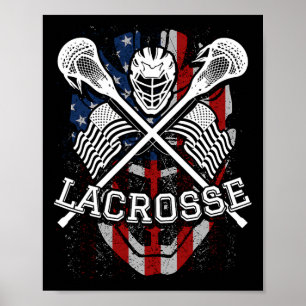 Affiche Casque Et Bâtons De Crosse