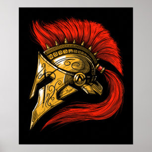 Affiche Casque Spartan