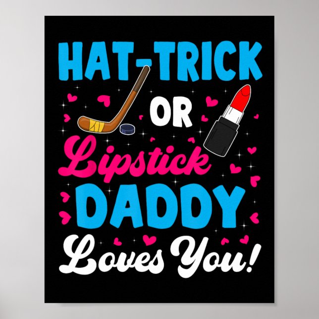 Affiche Casquette Amusant-Trick Ou Lipstick Papa Vous Aime (Devant)