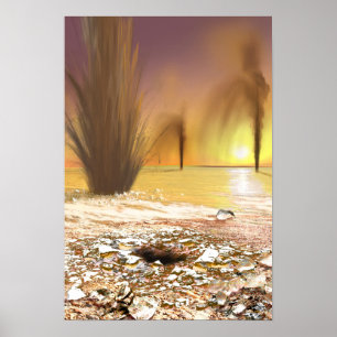 Affiche Casquette de glace polaire sud de Martian