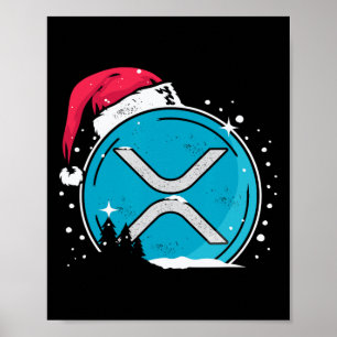 Affiche Casquette de Noël Xrp Moonshot Ripple Crypto Merch