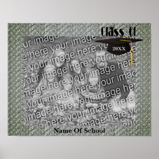 Affiche Casquette Et Tassel Graduation Frame Ajouter Votre
