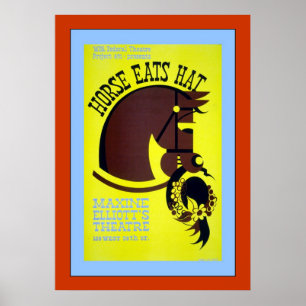 Affiche Casquette Horse Eats