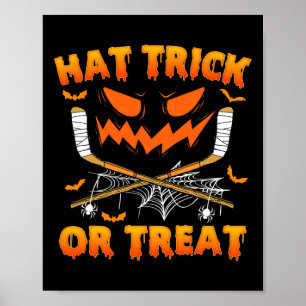 Affiche Casquette Trick Ou Traiter Amusant Hockey Sur Glac