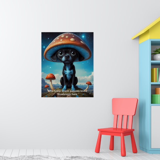 Affiche Casquettes de champignons et pattes de chiot : Gal (Pépinière 1)