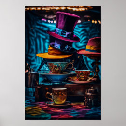 Affiche Casquettes de Mad Hatter