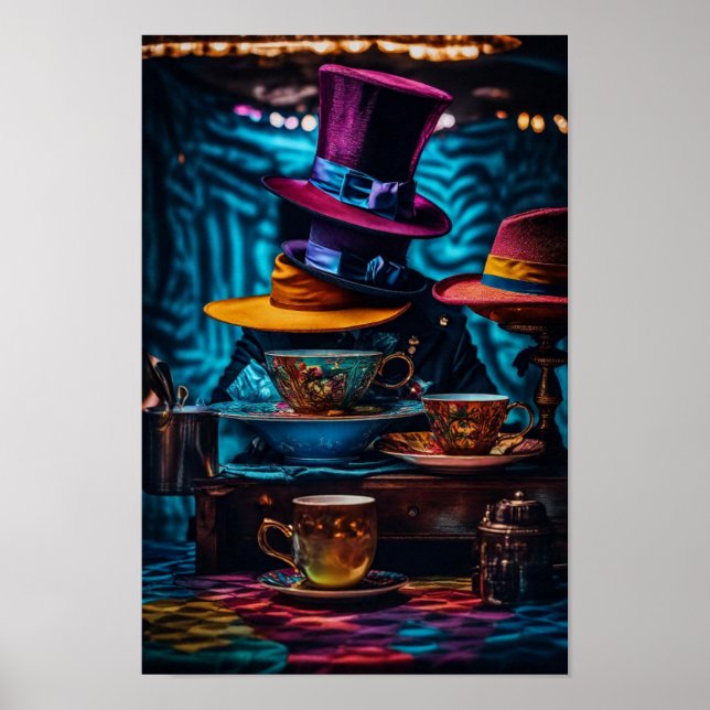 Affiche Casquettes de Mad Hatter (Devant)