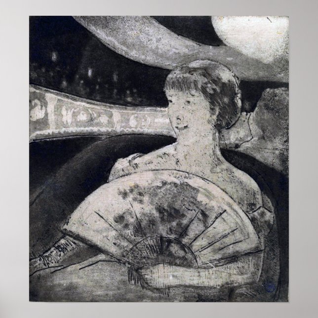 Affiche Cassatt - Dans la loge à l'opéra (Devant)