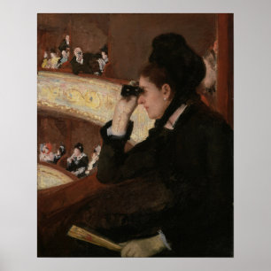 Affiche Cassatt - Dans une loge