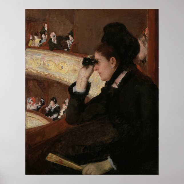 Affiche Cassatt - Dans une loge (Devant)
