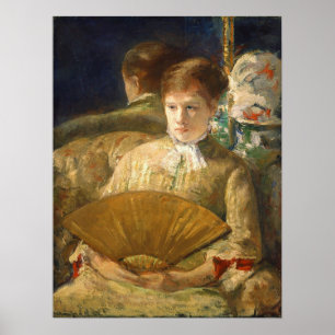 Affiche Cassatt - Femme au ventilateur