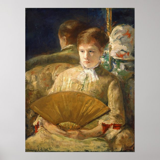 Affiche Cassatt - Femme au ventilateur (Devant)