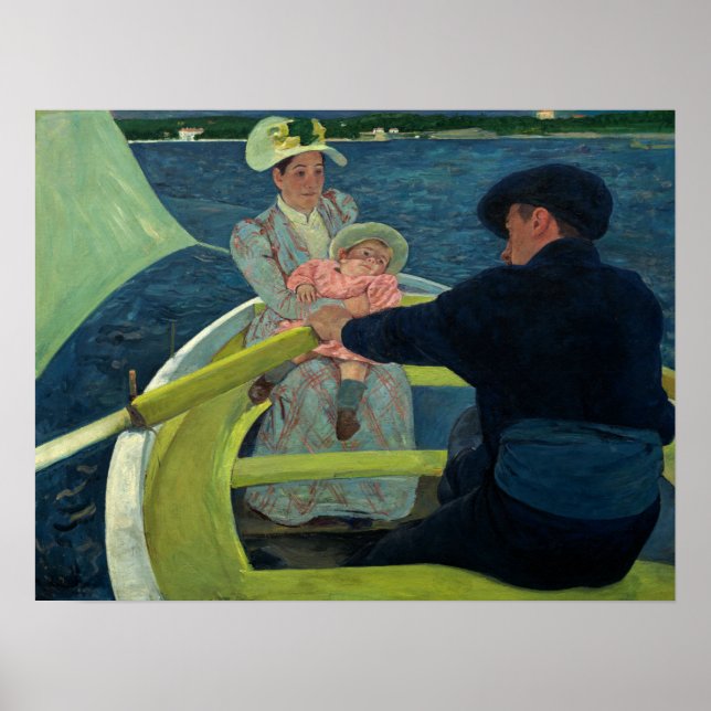 Affiche Cassatt - Fête en bateau (Devant)
