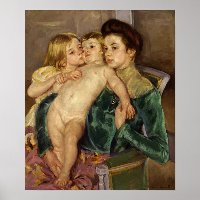 Affiche Cassatt - La Caresse (Devant)