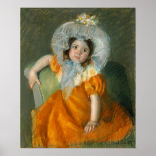 Affiche Cassatt - Margot In Orange Dress
