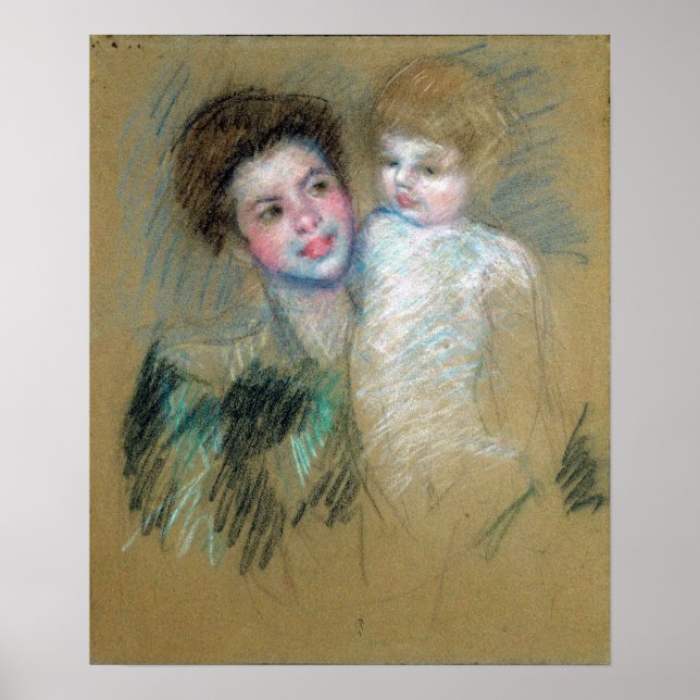 Affiche Cassatt - Mère et Enfant (Devant)