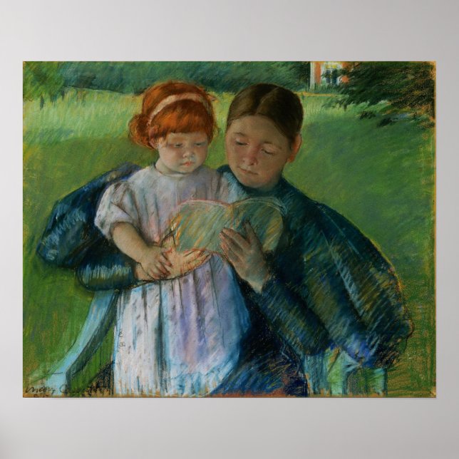 Affiche Cassatt - Nurse Reading To Little Girl (Devant)