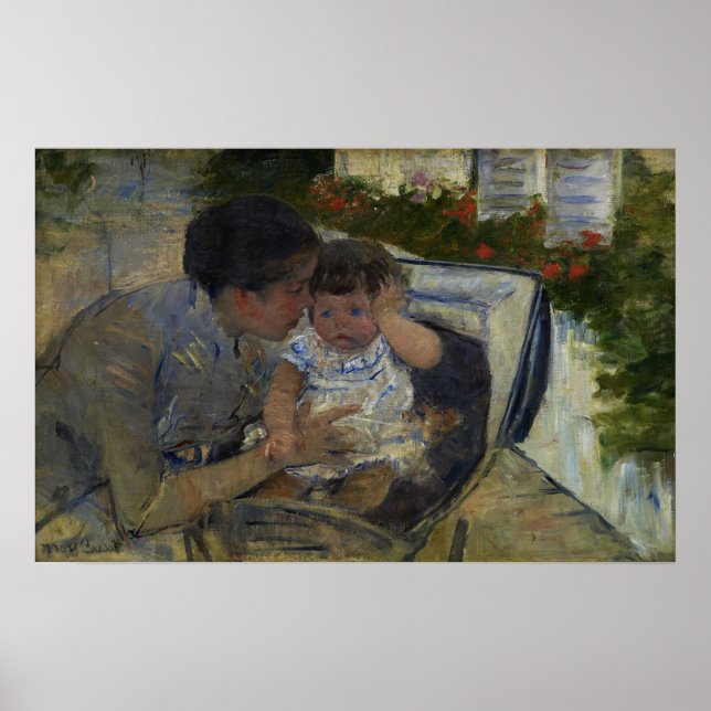 Affiche Cassatt - Susan Conforting Baby (Devant)