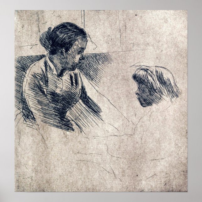 Affiche Cassatt - Susan et l'enfant face à face (Devant)