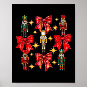 Affiche Casse-noisette à noeud coquet Noël Joyeux Noël Fam