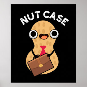 Affiche Casse-Noisette Blagues de Cacahuète Drôle Fond Som