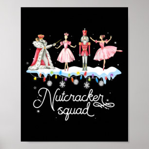 Affiche Casse-Noisette de Noël Squad Danse Ballet Femmes E