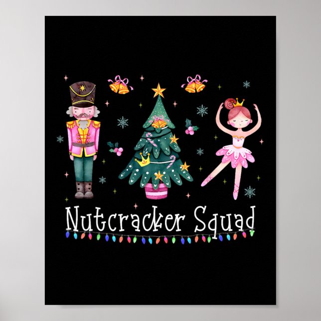Affiche Casse-Noisette de Noël Squad Danse Ballet Femmes E (Devant)