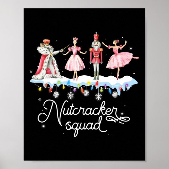 Affiche Casse-Noisette de Noël Squad Danse Ballet Femmes E (Devant)