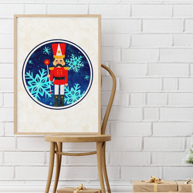 Affiche Casse-noisette de Noël vintage (Créateur téléchargé)