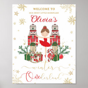 Affiche Casse-Noisette Hiver Onederland 1er Anniversaire R