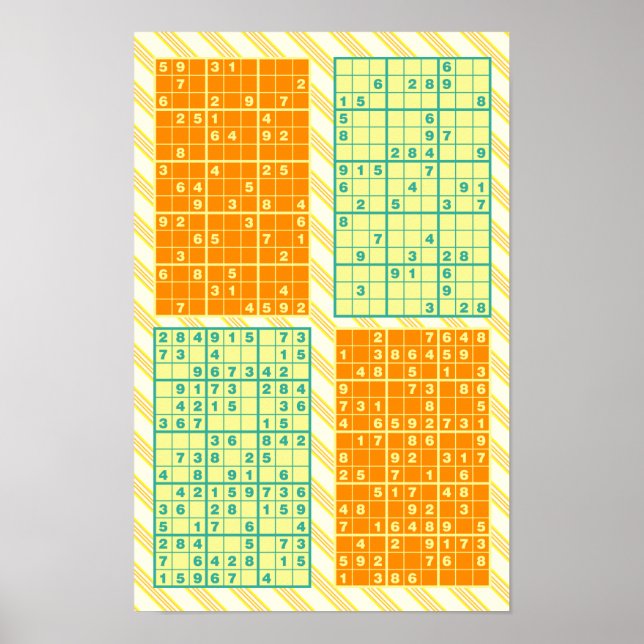 Affiche Casse-tête Sudoku (Devant)
